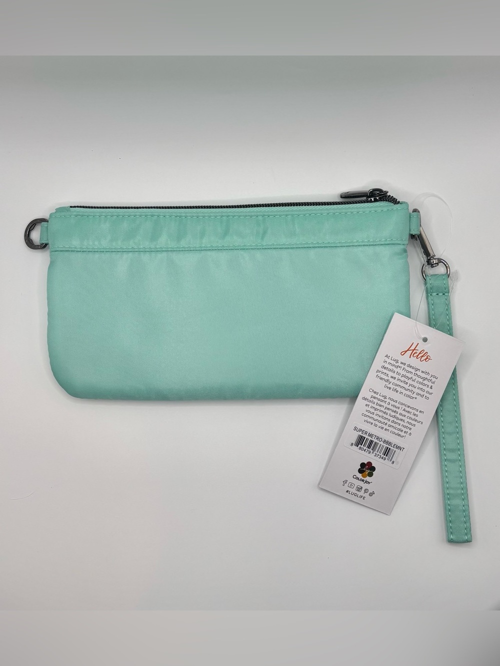 NWT Lug BUBBLE MINT SUPER METRO Quilted Wristlet - Picture 2 of 3